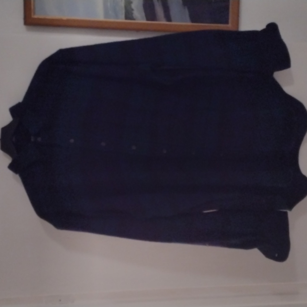 Polo by Ralph Lauren long sleeve 100% Cashmere Black watch plaid shirt